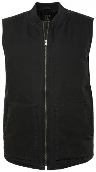 JP1880 834734 Gilet canvas Nero - Giubbotti - Giubbotti Uomo Taglie Forti