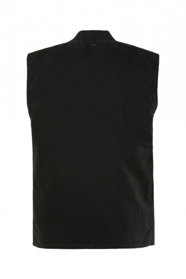 JP1880 834734 Gilet canvas Nero - Giubbotti - Giubbotti Uomo Taglie Forti