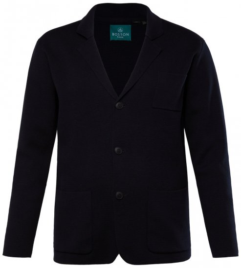 Boston Park 747 Flexlastic Blazer in maglia Blu scuro - Abiti - Abiti da Uomo Taglie Forti