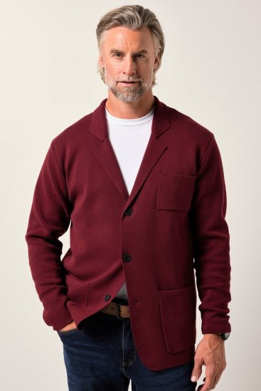 Boston Park 747 Flexlastic Blazer in maglia Melanzana - Abiti - Abiti da Uomo Taglie Forti