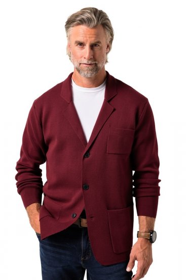 Boston Park 747 Flexlastic Blazer in maglia Melanzana - Abiti - Abiti da Uomo Taglie Forti