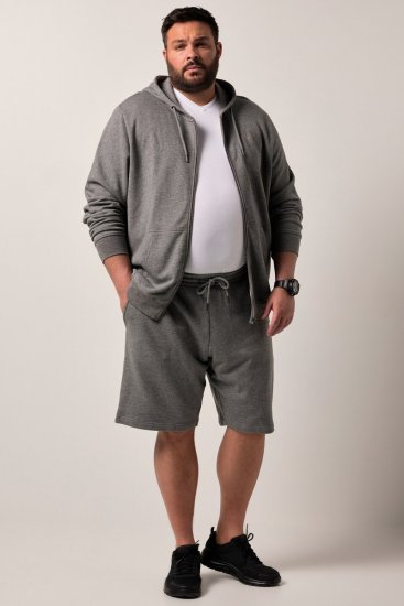 Men+ 851 Felpa con cappuccio e zip Grigio melange - Felpe & felpe con cappuccio - Felpe & Felpe con Cappuccio Uomo Taglie Forti
