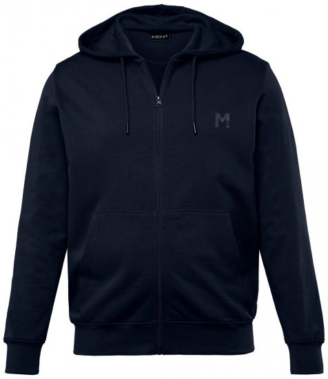 Men+ 851 Felpa con cappuccio e zip Blu scuro - Felpe & felpe con cappuccio - Felpe & Felpe con Cappuccio Uomo Taglie Forti