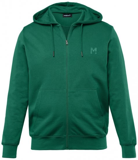 Men+ 851 Felpa con cappuccio e zip Verde - Felpe & felpe con cappuccio - Felpe & Felpe con Cappuccio Uomo Taglie Forti