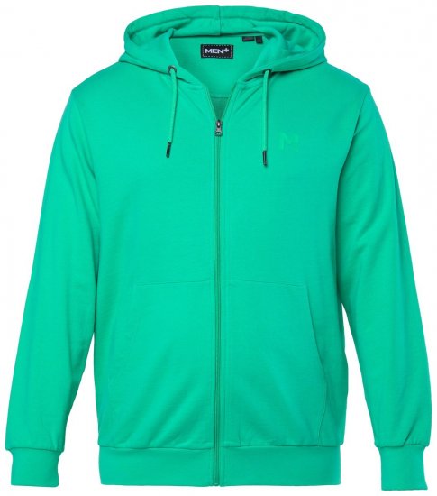 Men+ 851 Felpa con cappuccio e zip Verde smeraldo - Felpe & felpe con cappuccio - Felpe & Felpe con Cappuccio Uomo Taglie Forti