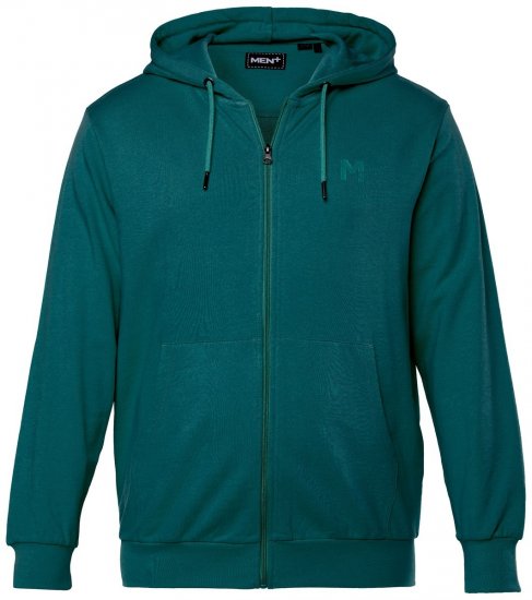 Men+ 851 Felpa con cappuccio e zip Verde abete - Felpe & felpe con cappuccio - Felpe & Felpe con Cappuccio Uomo Taglie Forti