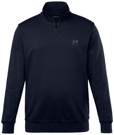 Men+ 856 Felpa con mezza zip Blu scuro - Felpe & felpe con cappuccio - Felpe & Felpe con Cappuccio Uomo Taglie Forti