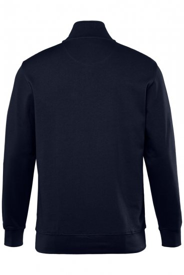 Men+ 856 Felpa con mezza zip Blu scuro - Felpe & felpe con cappuccio - Felpe & Felpe con Cappuccio Uomo Taglie Forti