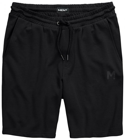 Men+ 858 Bermuda della tuta Nero - Pantaloni & pantaloncini tuta - Pantaloni Tuta Uomo Taglie Forti