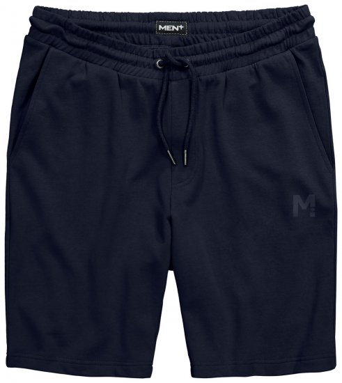 Men+ 858 Bermuda della tuta Blu scuro - Pantaloni & pantaloncini tuta - Pantaloni Tuta Uomo Taglie Forti