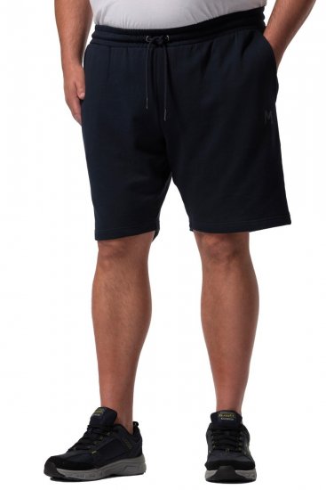 Men+ 858 Bermuda della tuta Blu scuro - Pantaloni & pantaloncini tuta - Pantaloni Tuta Uomo Taglie Forti