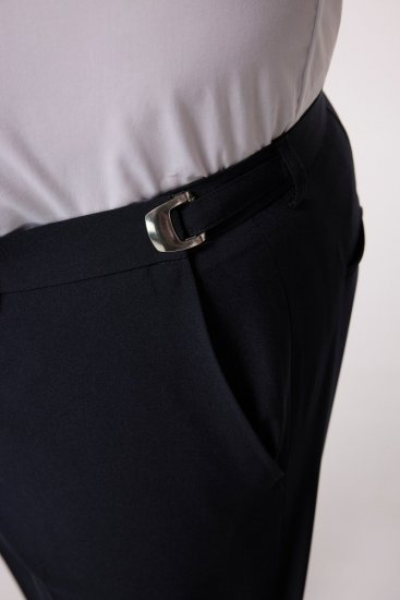 Men+ 065 Porto Pantaloni da abito Blu scuro - Abiti - Abiti da Uomo Taglie Forti