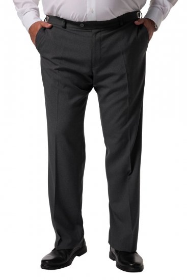 Men+ 065 Porto Pantaloni da abito Grigio - Abiti - Abiti da Uomo Taglie Forti