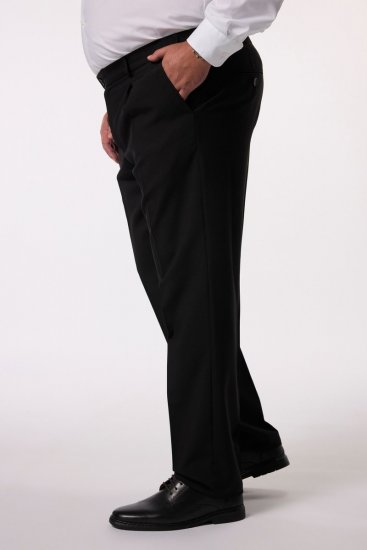 Men+ 066 Porto Pantaloni da abito bellyfit Nero - Abiti - Abiti da Uomo Taglie Forti