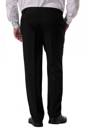 Men+ 066 Porto Pantaloni da abito bellyfit Nero - Abiti - Abiti da Uomo Taglie Forti