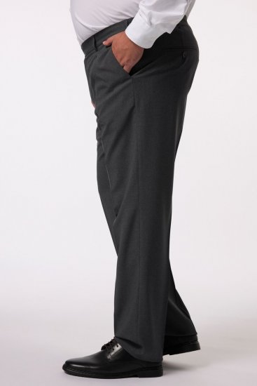 Men+ 066 Porto Pantaloni da abito bellyfit Grigio - Abiti - Abiti da Uomo Taglie Forti