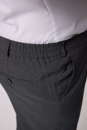 Men+ 066 Porto Pantaloni da abito bellyfit Grigio - Abiti - Abiti da Uomo Taglie Forti