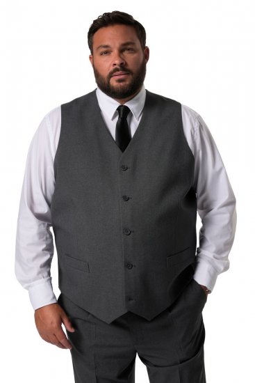 Men+ 067 Porto Gilet da abito Grigio - Abiti - Abiti da Uomo Taglie Forti