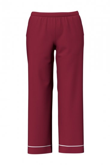 Ulla Popken 835397 Pigiama a maniche corte con collo a camicia Lilla - Pigiami/Loungewear - 