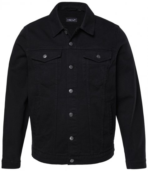 Men+ 446 Giacca di jeans con taschini Nero - Giubbotti - Giubbotti Uomo Taglie Forti