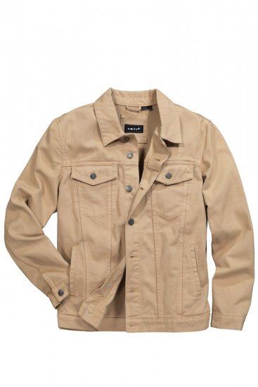 Men+ 446 Giacca di jeans con taschini Sabbia - Giubbotti - Giubbotti Uomo Taglie Forti