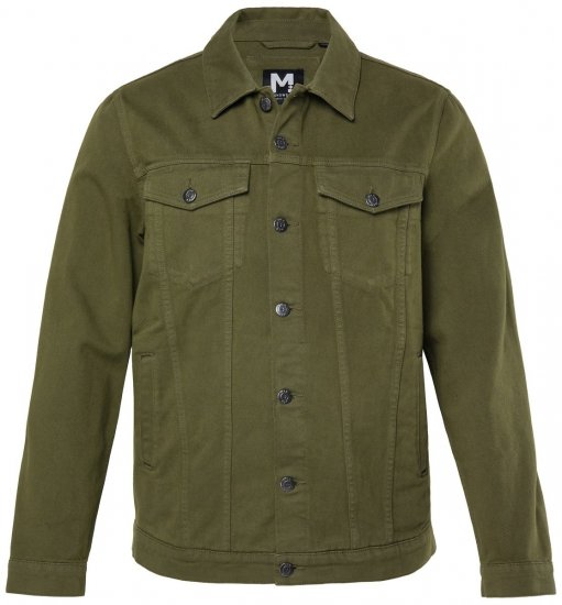 Men+ 446 Giacca di jeans con taschini Oliva scuro - Giubbotti - Giubbotti Uomo Taglie Forti