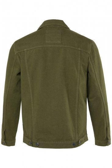Men+ 446 Giacca di jeans con taschini Oliva scuro - Giubbotti - Giubbotti Uomo Taglie Forti