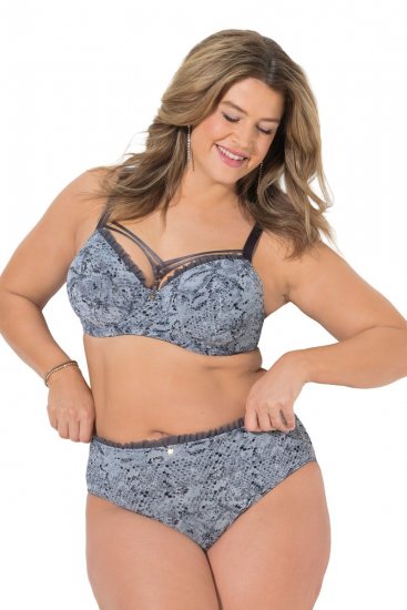 Ulla Popken 835633 Slip animalier Antracite - Slip - 
