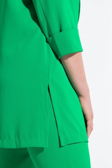 Ulla Popken 836165 Blazer lungo con maniche 3/4 Verde - Blazer - Blazer Taglie Forti da Donna