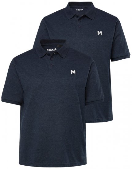 Men+ 258 Polo Blu scuro confezione da 2 - Polo - Polo Uomo Taglie Forti