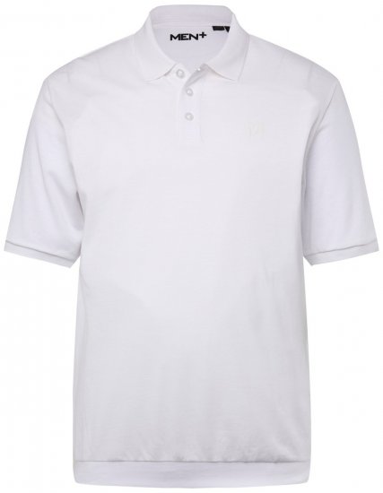 Men+ 264 Polo bellyfit Bianco - Polo - Polo Uomo Taglie Forti