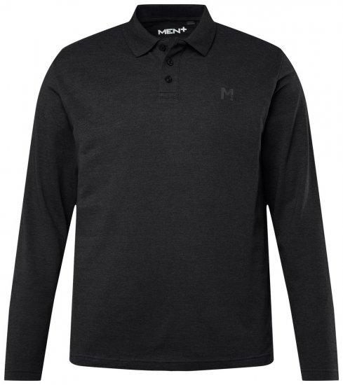 Men+ 270 Polo manica lunga Nero - Polo - Polo Uomo Taglie Forti