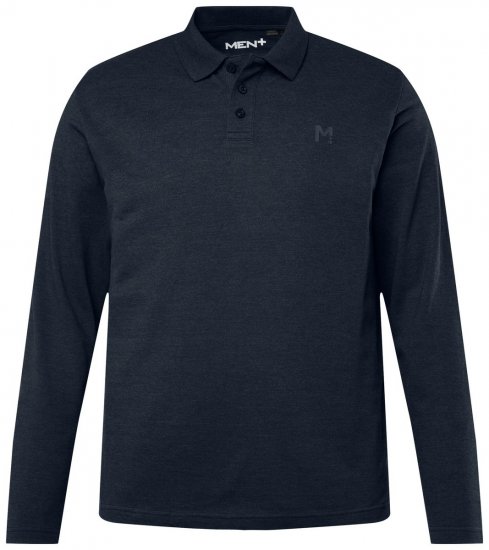 Men+ 270 Polo manica lunga Blu scuro - Polo - Polo Uomo Taglie Forti