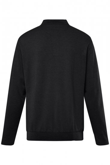 Men+ 274 Polo manica lunga bellyfit Nero - Polo - Polo Uomo Taglie Forti