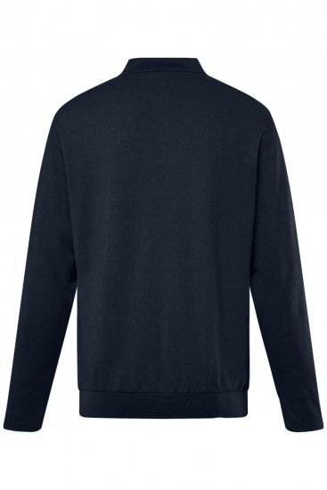 Men+ 274 Polo manica lunga bellyfit Blu scuro - Polo - Polo Uomo Taglie Forti