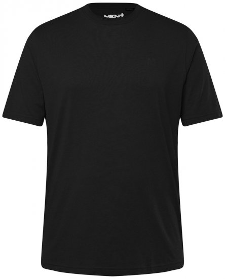 Men+ 276 T-shirt girocollo Nero - Magliette - Magliette Uomo Taglie Forti