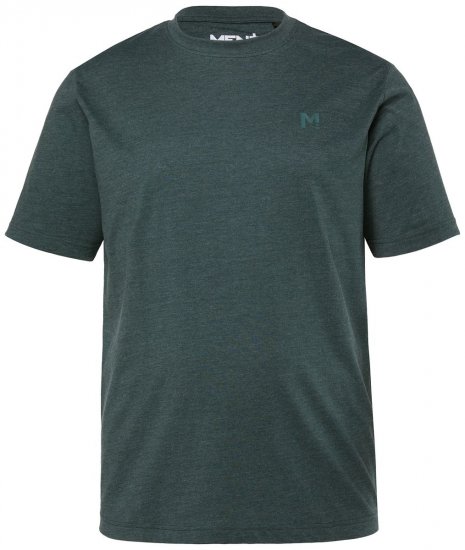 Men+ 276 T-shirt girocollo Verde scuro - Magliette - Magliette Uomo Taglie Forti