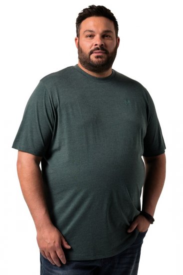 Men+ 276 T-shirt girocollo Verde scuro - Magliette - Magliette Uomo Taglie Forti