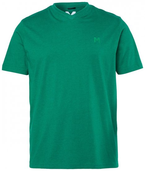Men+ 279 T-shirt scollo a V Verde smeraldo - Magliette - Magliette Uomo Taglie Forti