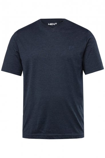Men+ 299 T-shirt scollo a V Blu scuro confezione da 2 - Magliette - Magliette Uomo Taglie Forti