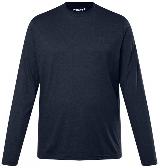 Men+ 307 T-shirt manica lunga Blu scuro - Magliette - Magliette Uomo Taglie Forti