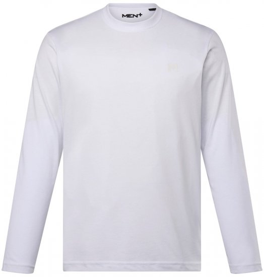 Men+ 307 T-shirt manica lunga Bianco - Magliette - Magliette Uomo Taglie Forti