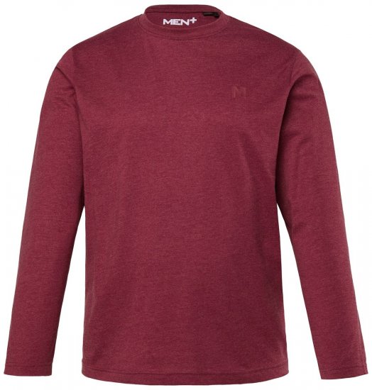 Men+ 307 T-shirt manica lunga Melanzana - Magliette - Magliette Uomo Taglie Forti