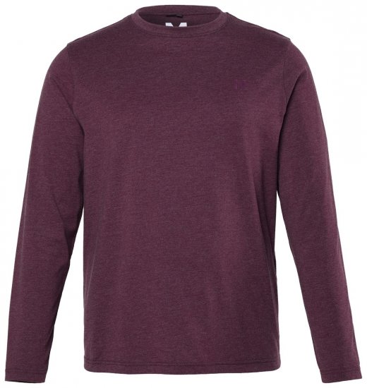Men+ 307 T-shirt manica lunga Prugna scuro - Magliette - Magliette Uomo Taglie Forti