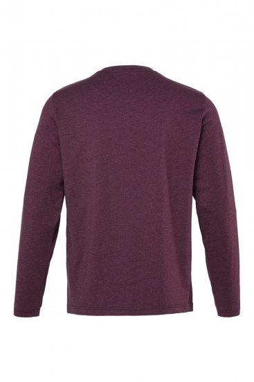 Men+ 307 T-shirt manica lunga Prugna scuro - Magliette - Magliette Uomo Taglie Forti