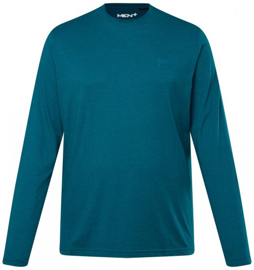 Men+ 307 T-shirt manica lunga Blu grigio - Magliette - Magliette Uomo Taglie Forti