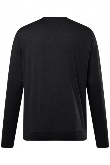 Men+ 313 T-shirt manica lunga bellyfit Nero - Magliette - Magliette Uomo Taglie Forti
