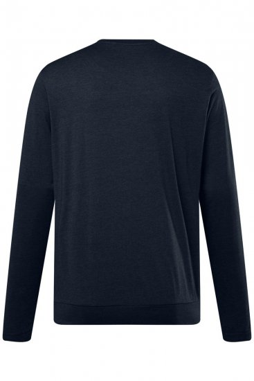 Men+ 313 T-shirt manica lunga bellyfit Blu scuro - Magliette - Magliette Uomo Taglie Forti