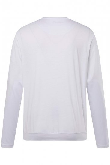 Men+ 313 T-shirt manica lunga bellyfit Bianco - Magliette - Magliette Uomo Taglie Forti