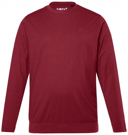 Men+ 313 T-shirt manica lunga bellyfit Marrone rame - Magliette - Magliette Uomo Taglie Forti